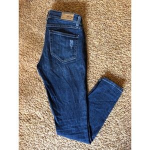 Fran denim distressed skinny jeans